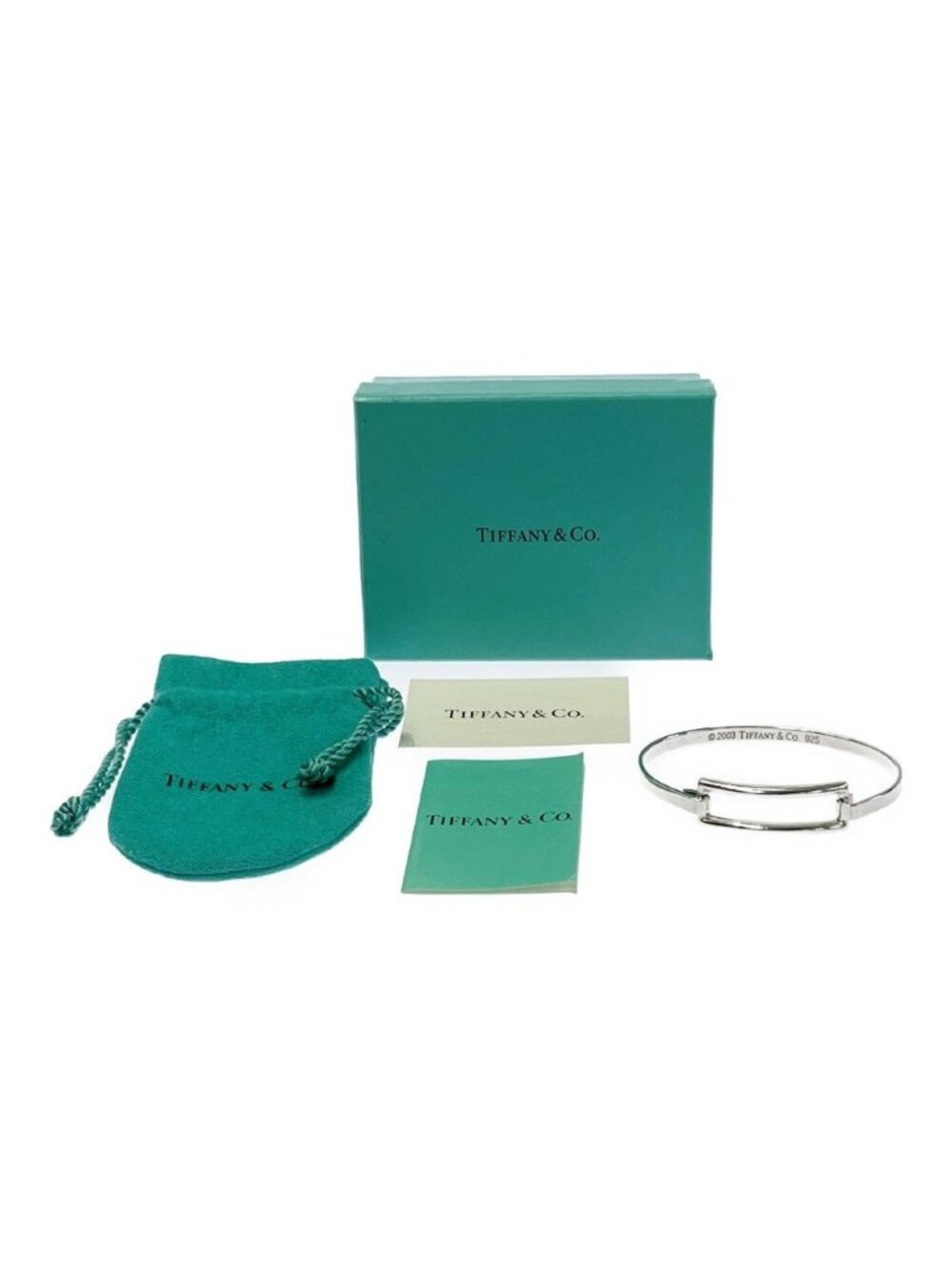 Tiffany & Co Silver Open Rectangle Bracelet